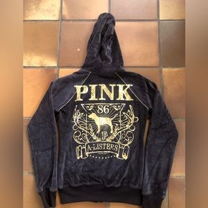 Y2Kish Vintage VS Pink A-Listers zip up hoodie.